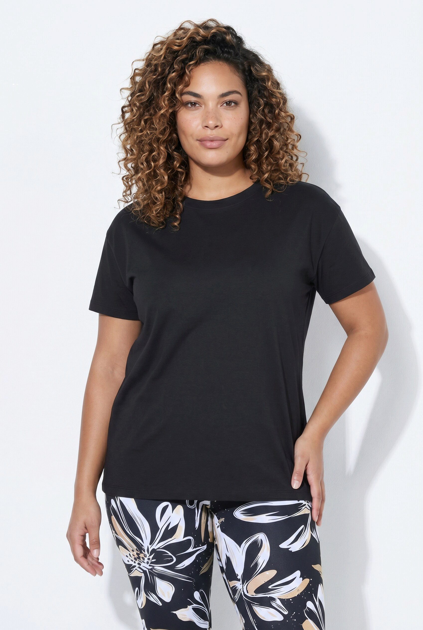 MIAMODA T-Shirt T-Shirt Boxy Fit Rückenprint Hello Beauty
