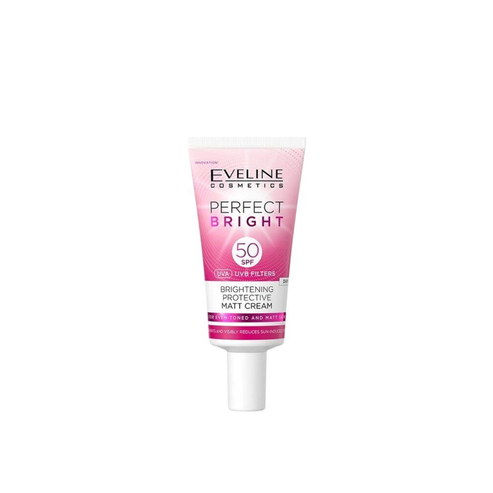 Eveline Cosmetics Körperpflegemittel Perfect Bright, aufhellende und schützende matte Gesichtscreme, SPF50