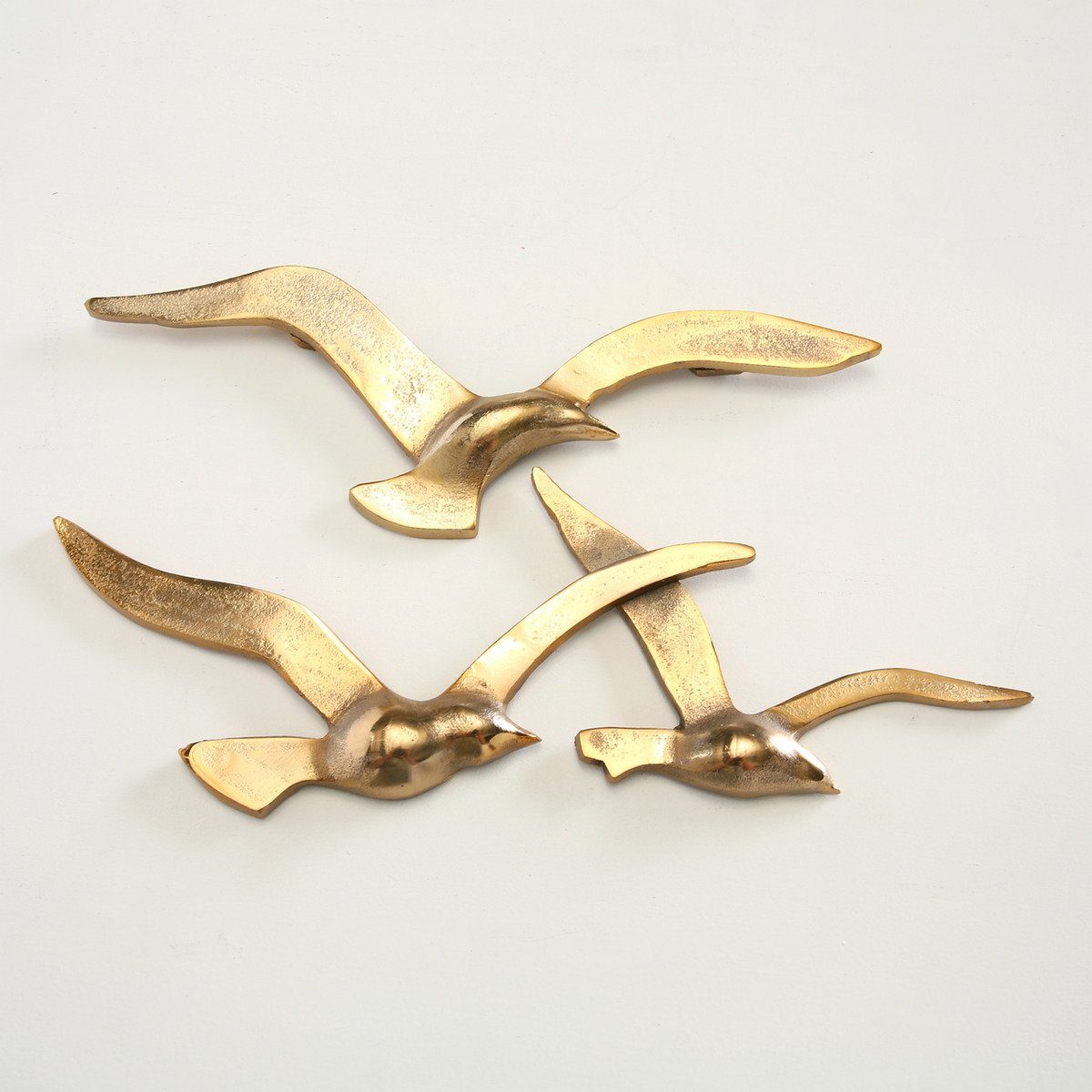 BOLTZE Wanddekoobjekt Boltze Wandobjekt Birdy gold, günstig online kaufen