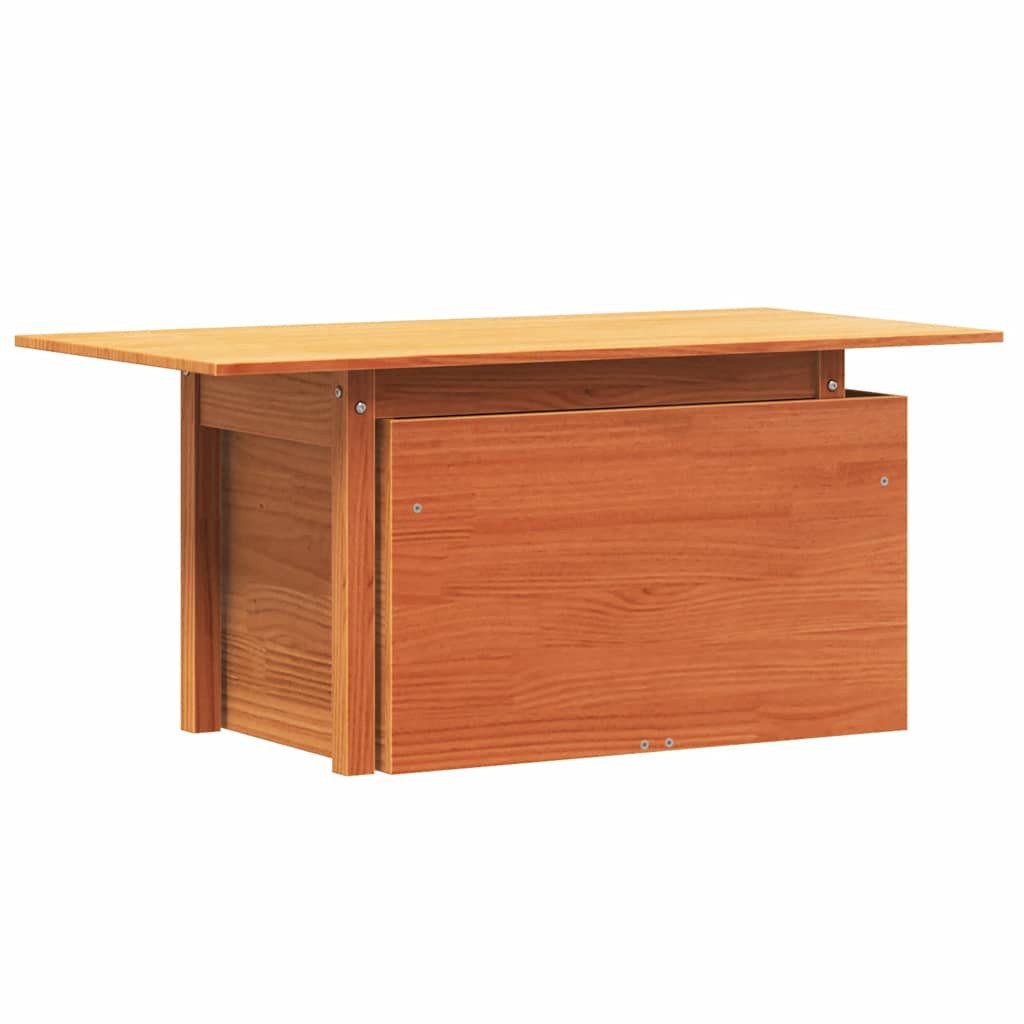 vidaXL Sofaelement Gartentisch Wachsbraun 100x50x75 cm günstig online kaufen