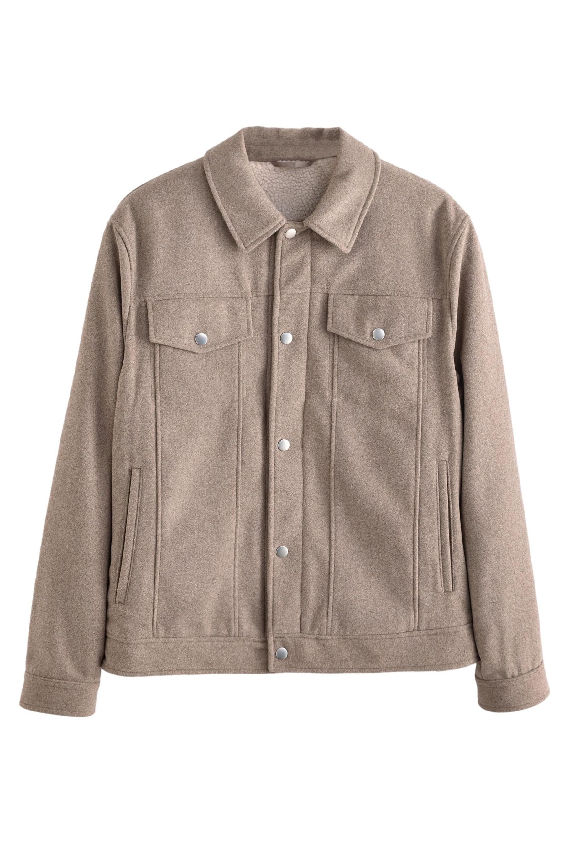 Blouson Jacke im Westernstil mit Borgfutter und Wollanteil