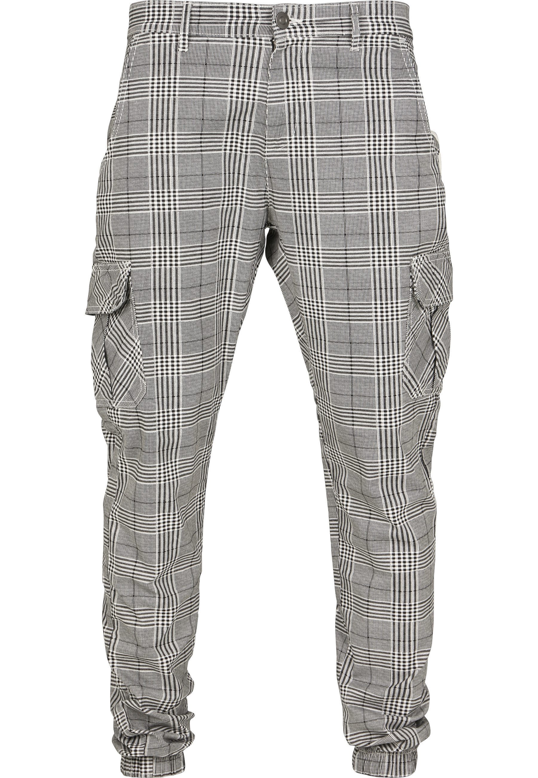 URBAN CLASSICS Cargohose Urban Classics Herren AOP Glencheck Cargo Jog Pants (1-tlg)