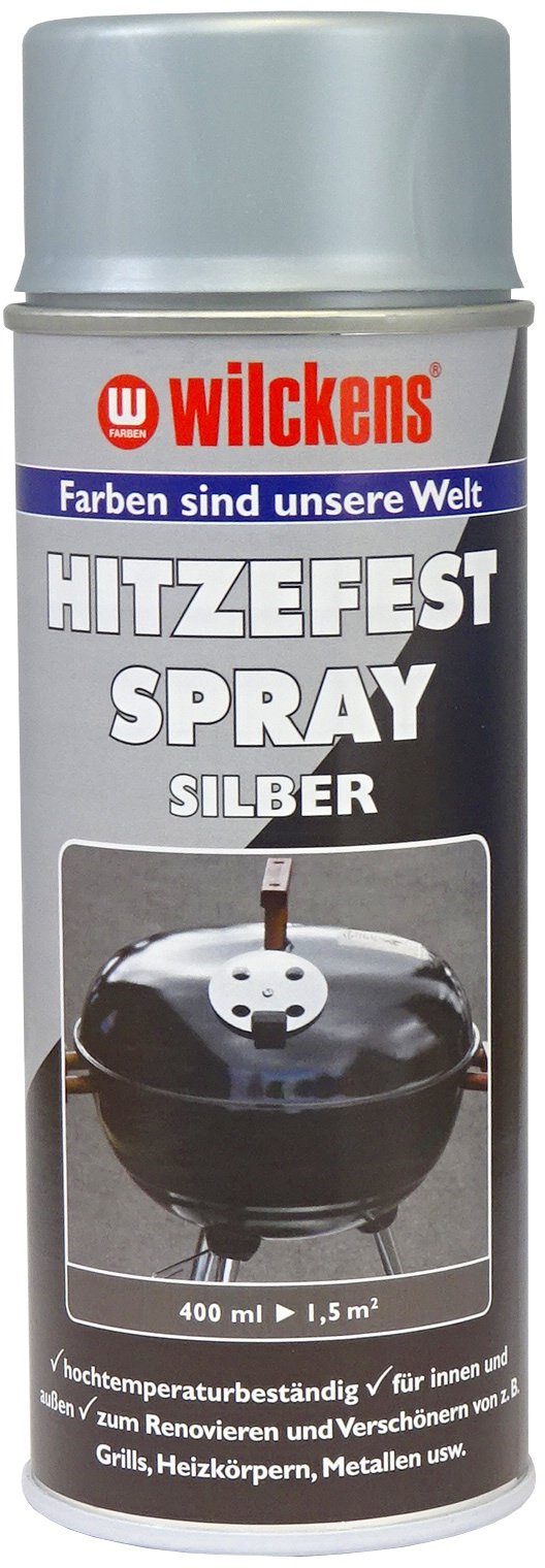 Wilckens Farben Sprühfarbe, Hitzefest Spray silber 400ml