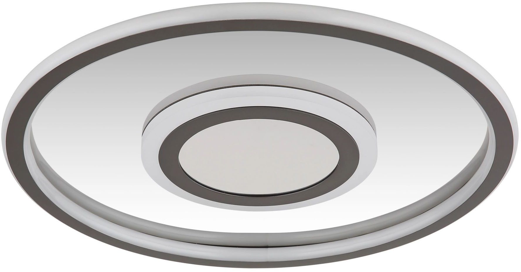 GLOBO LIGHTING LED Deckenleuchte CARA, Memoryfunktion, LED fest integriert, Warmweiß, Deckenlampe, Designleuchte, Wohnzimmer, Schlafzimmer, rund