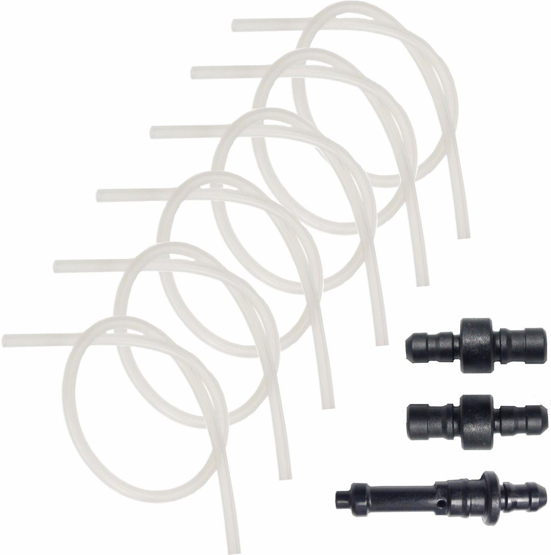 Milchschaum 3x Milchschlauch Ersatz - 3mm Geräten Anschlussnippel + 6mm Milchschlauch-Adapter für Innendurchmesser kompatibel Jura Außendurchmesser Zubehör mit Silikonschläuche Jura 6x Kaffeevollautomaten, Jotaca - Aufschäumer, für Schlauch Schlauch Set