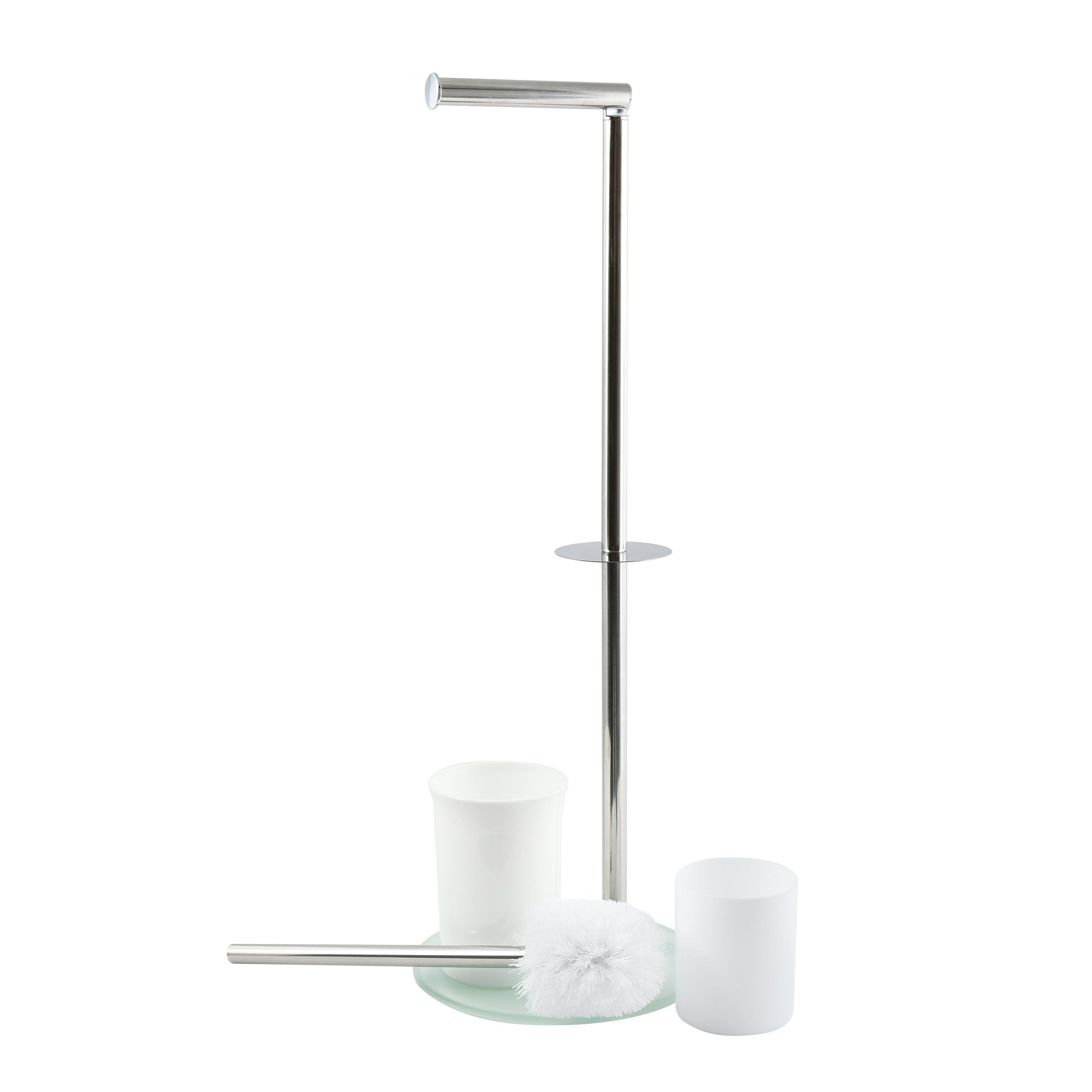 MSV Toilettenpapierhalter BERGAMO, WC Standgarnitur, 3 günstig online kaufen