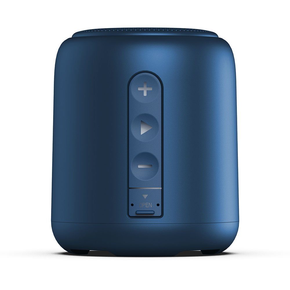 Bluetooth-Lautsprecher blau mit Stunden Klang MOUTEN Mini-Kompaktlautsprecher 15 tollem Spielzeit,