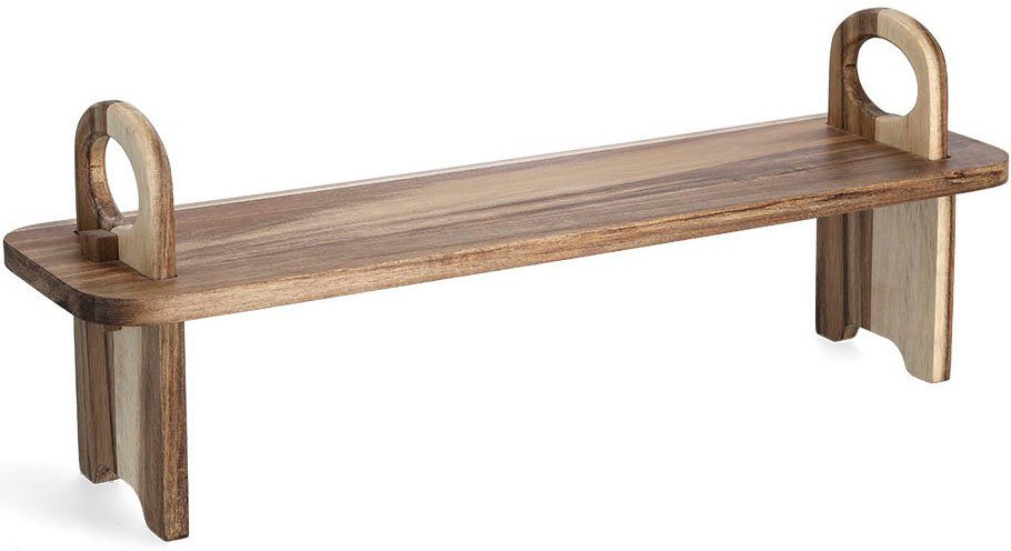 Zeller Present Servierbrett, Massivholz, (1-St), perfekt zum Anreichen von Speisen