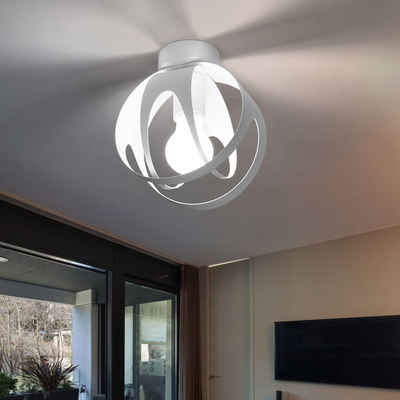 etc-shop LED Kugelleuchte, Leuchtmittel nicht inklusive, Deckenlampe weiß Kugel Lampen Wohnzimmer Deckenleuchte rund 1