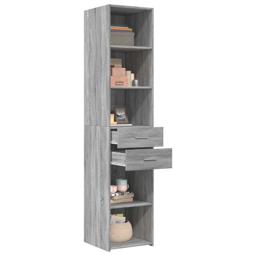 vidaXL Highboard Highboard Grau Sonoma 40x42,5x185 günstig online kaufen