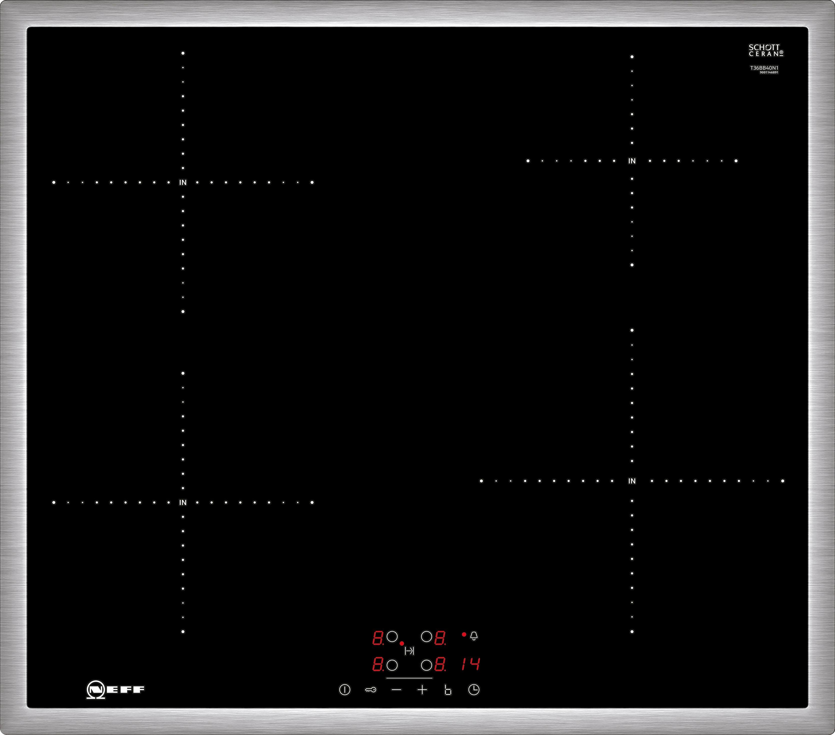 NEFF Induktions-Kochfeld von SCHOTT CERAN® N 50 T36BB40N1, mit TouchControl-Bedienung