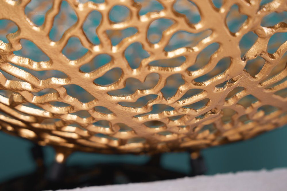 riess-ambiente Dekoschale ABSTRACT LEAF 45cm gold (Einzelartikel, 1 St), Wohnzimmer · Metall · Handarbeit · Modern Design – Bild 5 von 5