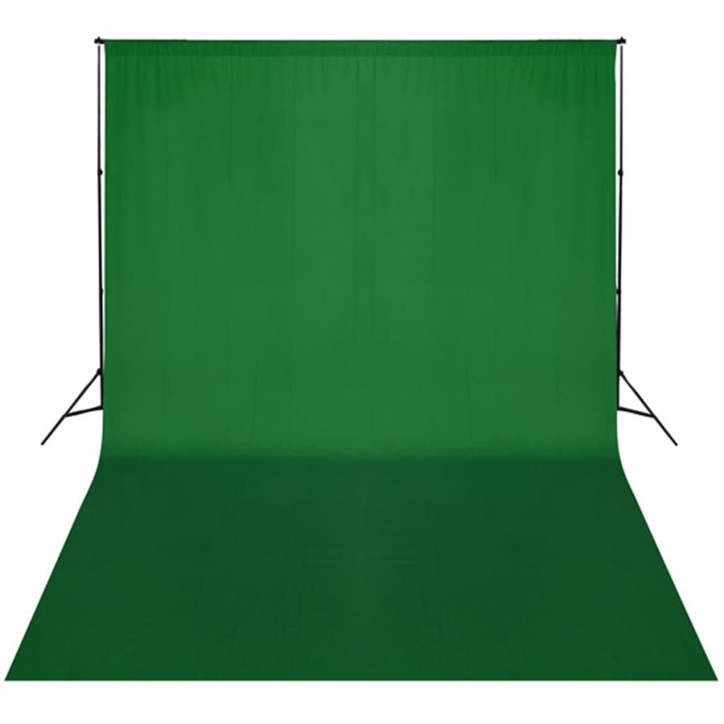 vidaXL Fotohintergrund Fotohintergrund-System 300 x 300 cm Grün