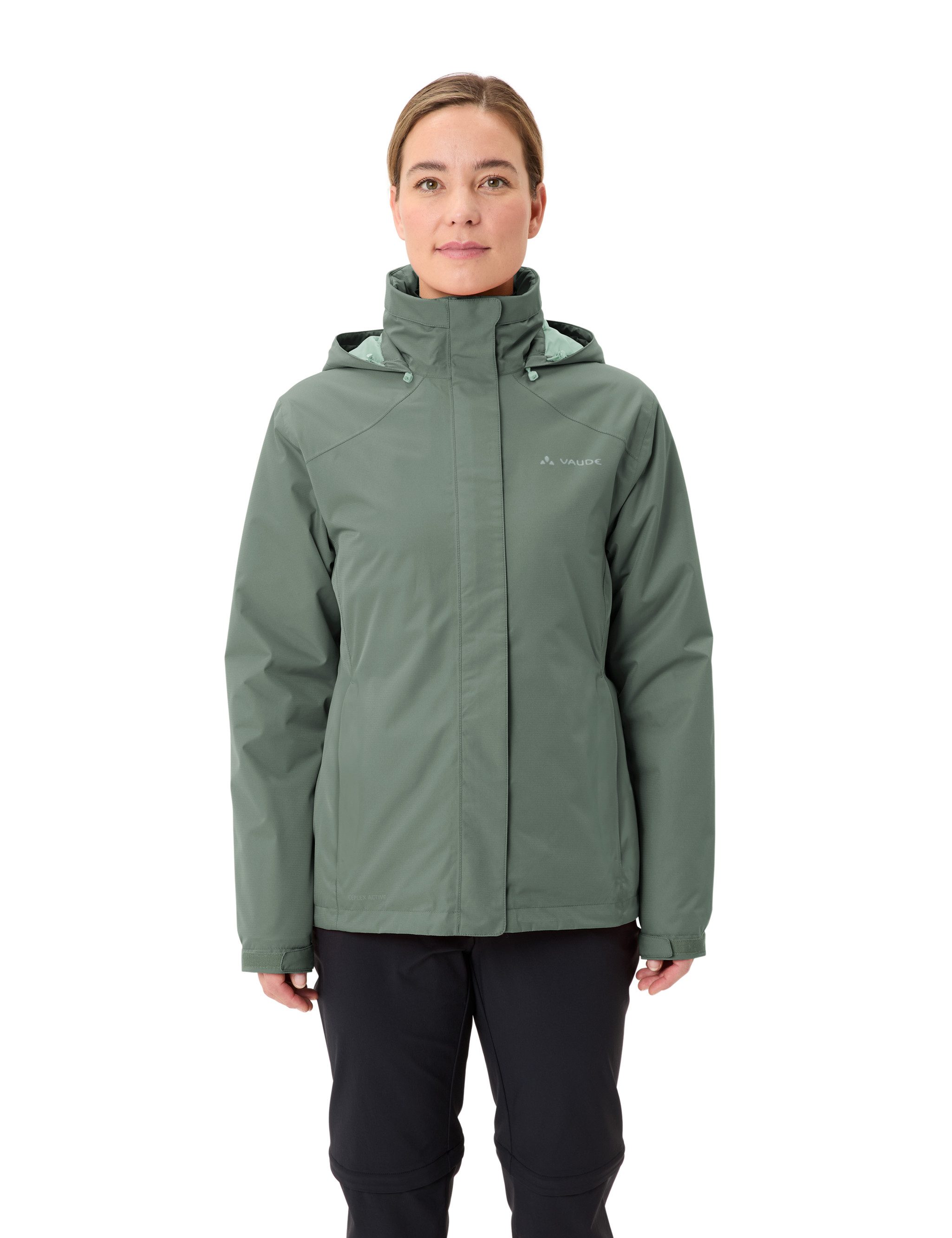 VAUDE Fahrradjacke WOMEN'S ESCAPE BIKE WARM JACKET (1-St) Wasserdicht, winddicht und atmungsaktiv