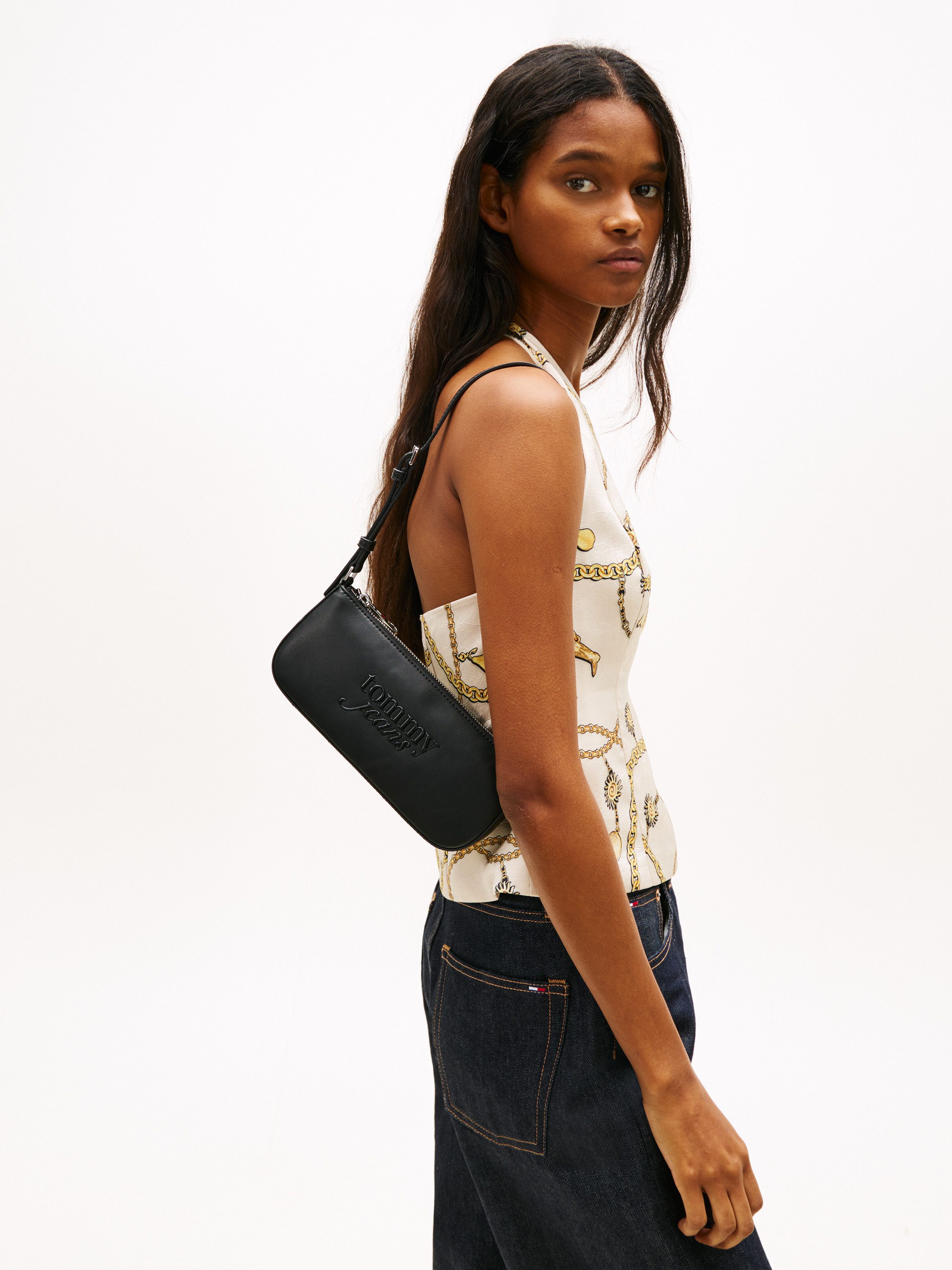 Tommy Jeans Schultertasche TJW MUST SHOULDER BAG, Damen Handtasche, Tragetasche mit Logoschriftzug