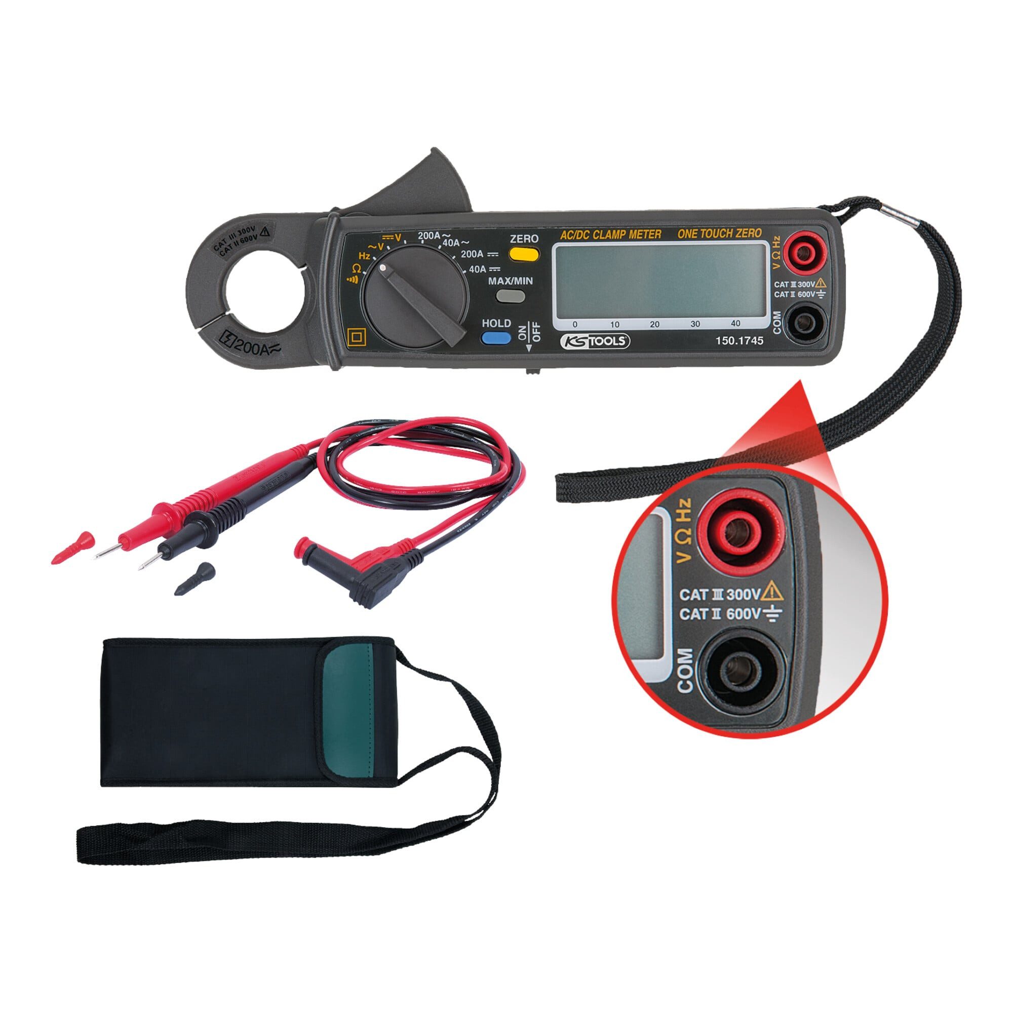 Multimeter KS Tools Digital Amperezange 200A