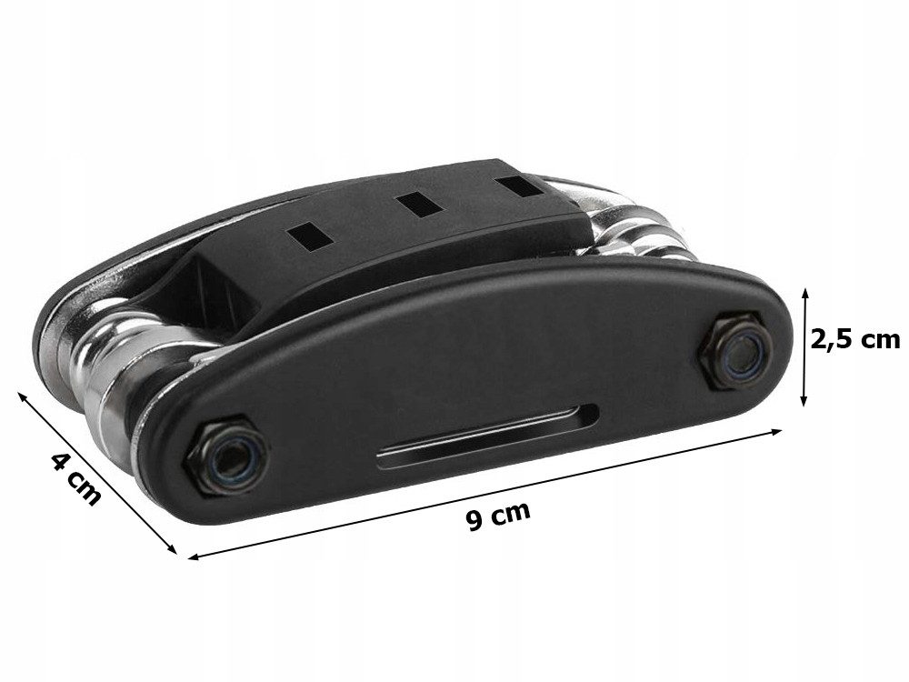 VERK GROUP Fahrradwerkzeugset Fahrrad Werkzeugset 16in1 Multitool Steckschlüssel Klappbar, (1-tlg), 16-in-1 Multitool, klappbar