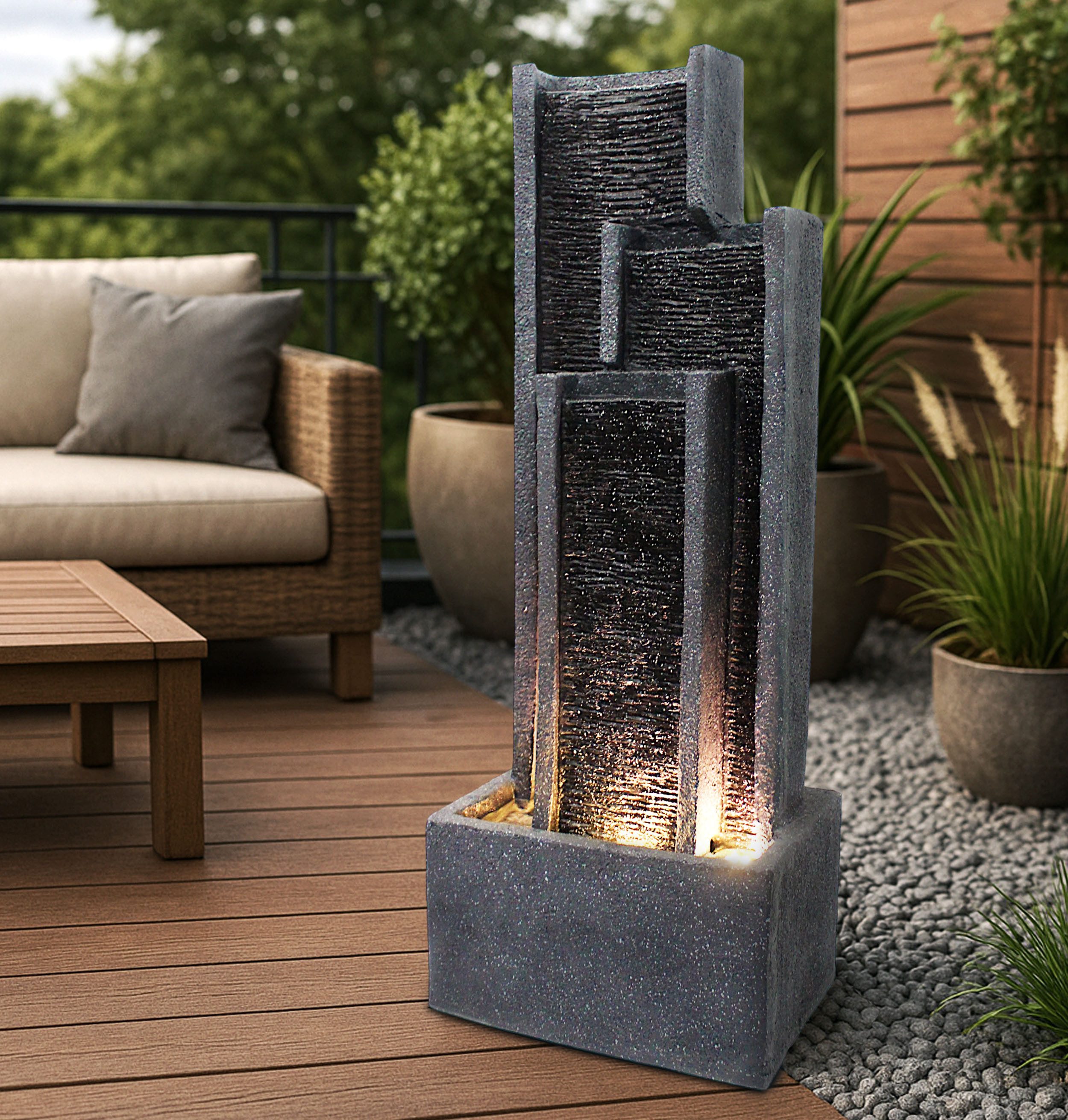 Arnusa Gartenbrunnen Springbrunnen BK903 Wasserwand 99 günstig online kaufen