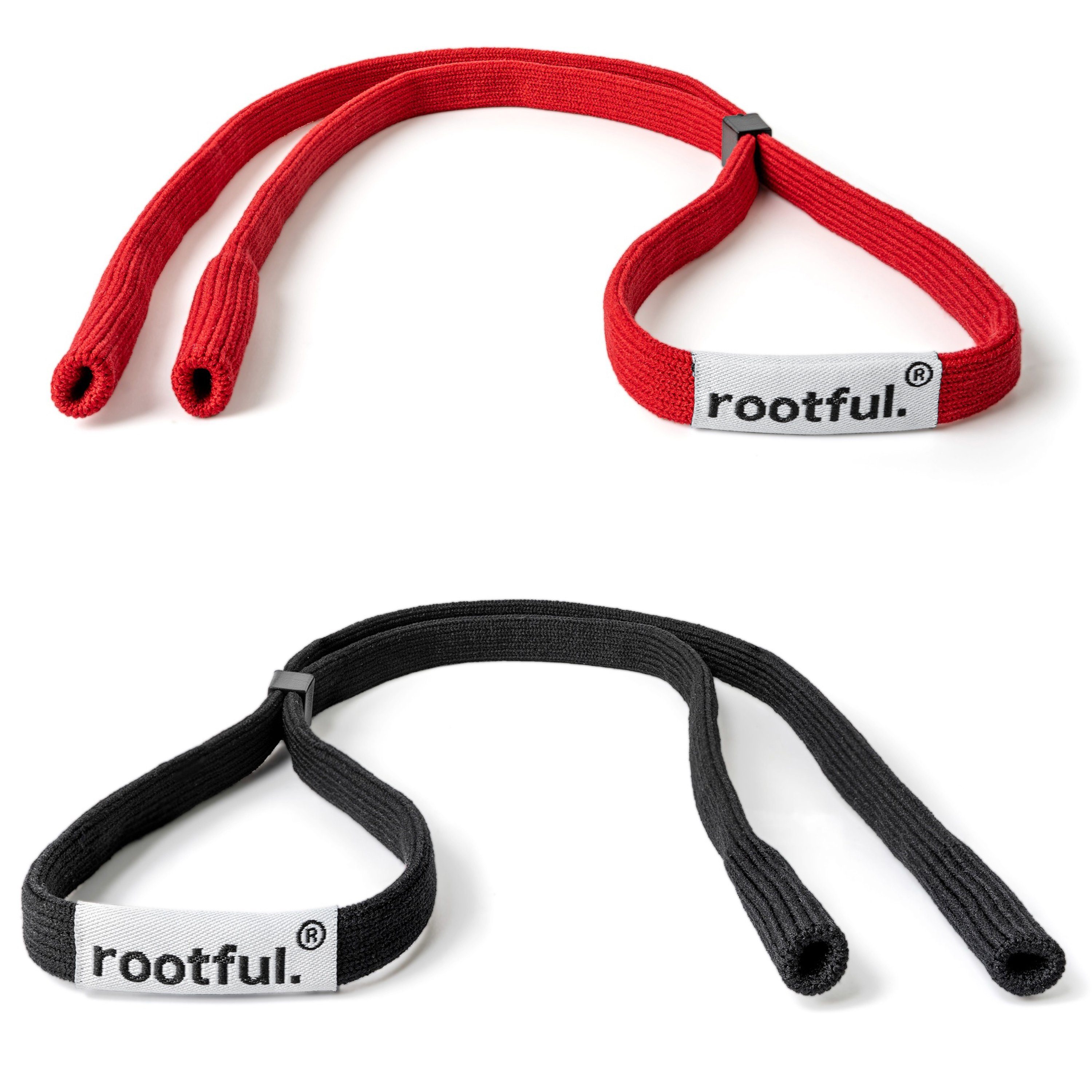 rootful. Brillenband rootful.® 2XURBAN Sportbrillenband für Sportbrillen und Sonnenbrillen schwarz und rot