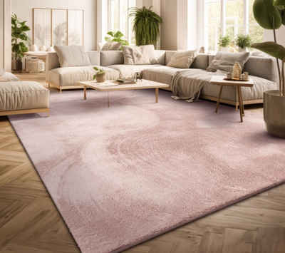 Teppich Wohnzimmer Kurzflor Einfarbig Modernes Design Waschbar, TT Home, Доріжка, Höhe: 14 mm