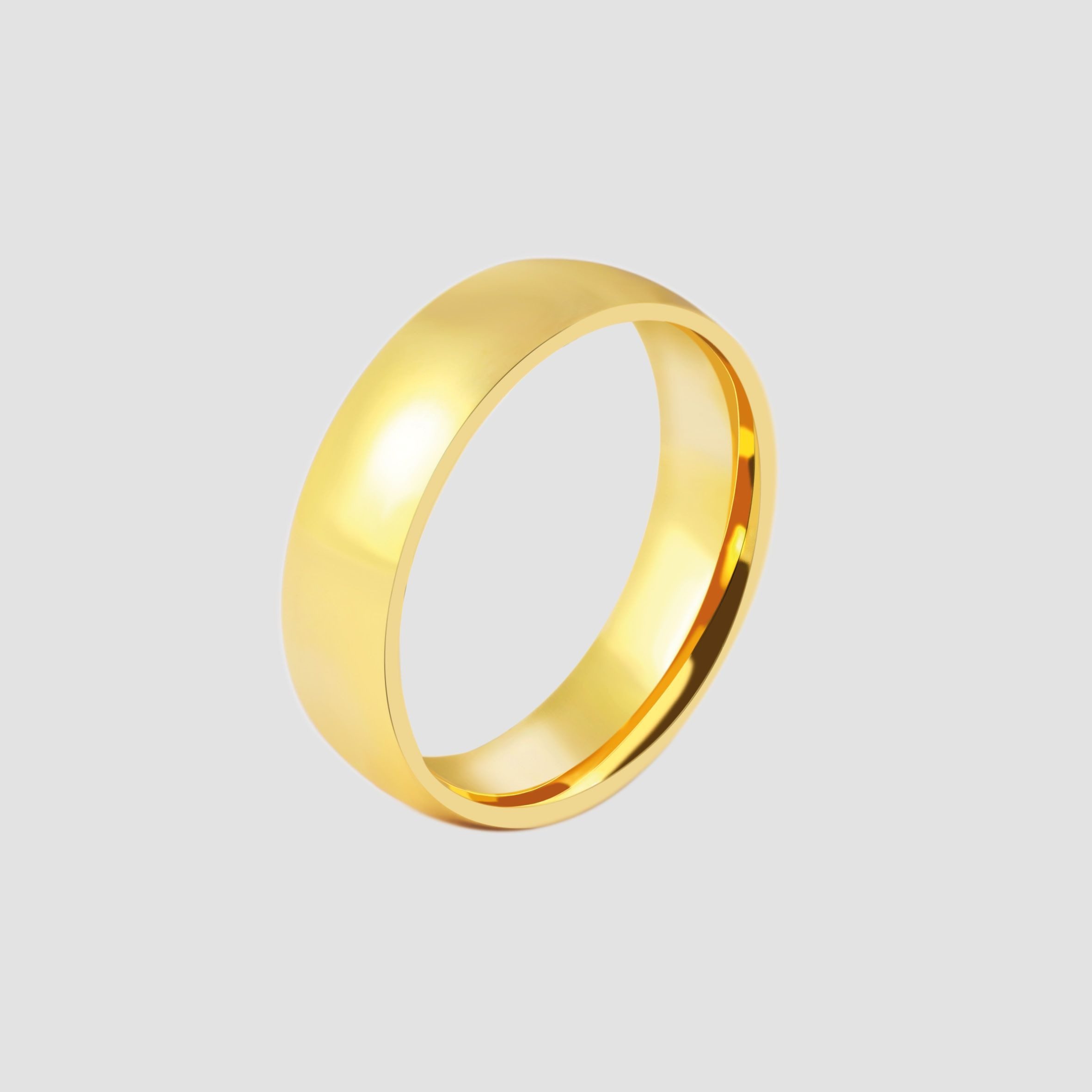 AKZENT Partnerring Intertwined aus Edelstahl, goldfarben, günstig online kaufen
