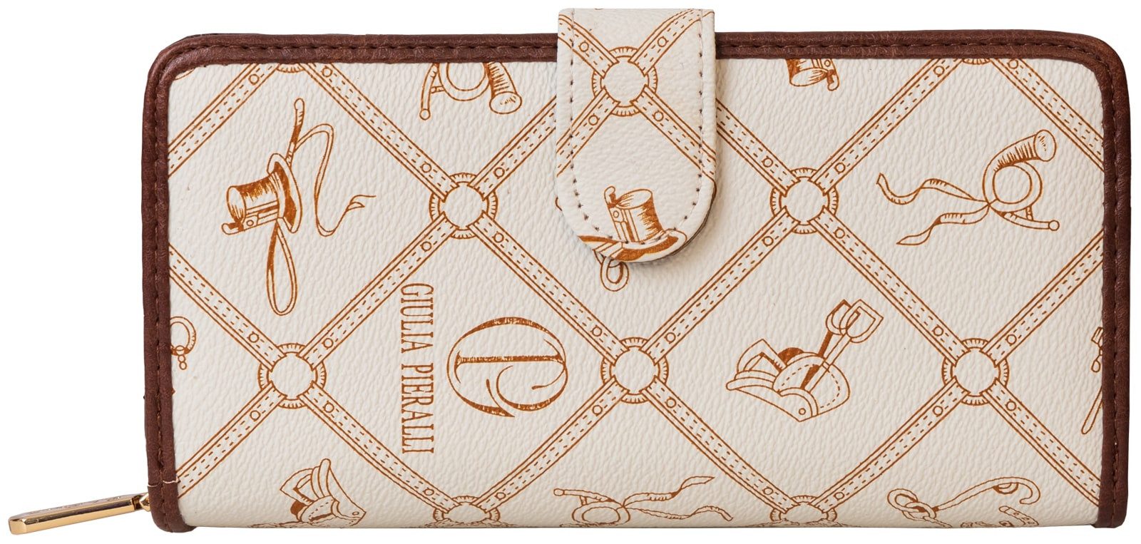 Giulia Pieralli Geldbörse Giulia Pieralli Damen Geldbörse Geldbeutel Brieftasche Portmonee XXL, Damen Geldbörse klappbar mit Reißverschluss Portemonnaie Geldbeutel