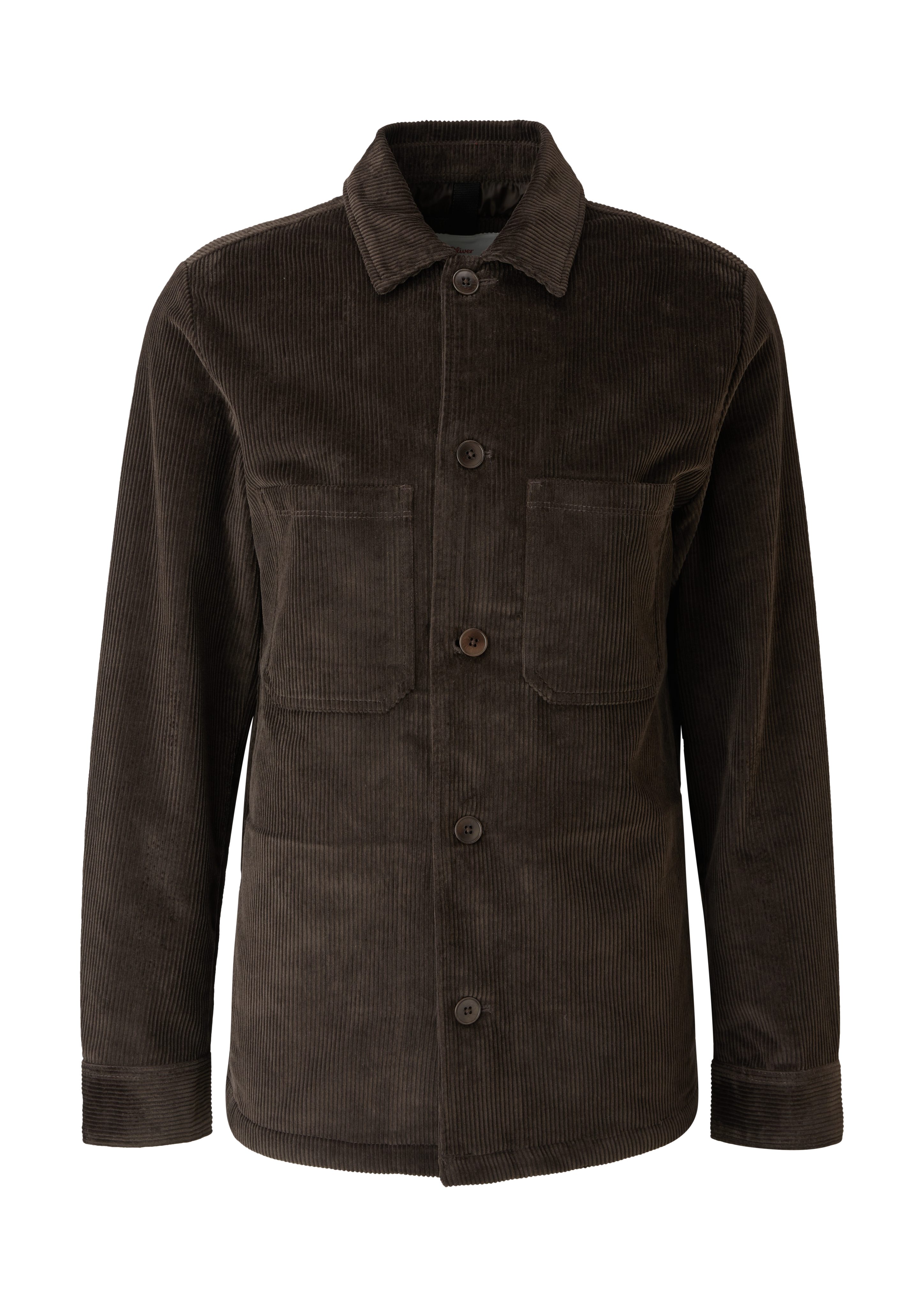 Overshirt Cord s.Oliver aus Outdoorjacke brown