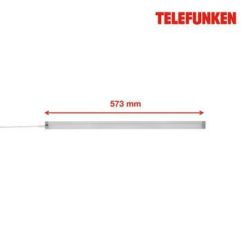 Telefunken LED Unterbauleuchte 201504TF, LED fest verbaut, Neutralweiß, Unterbauleuchte 8W 800lm 4000K 57,3x2,9x1cm