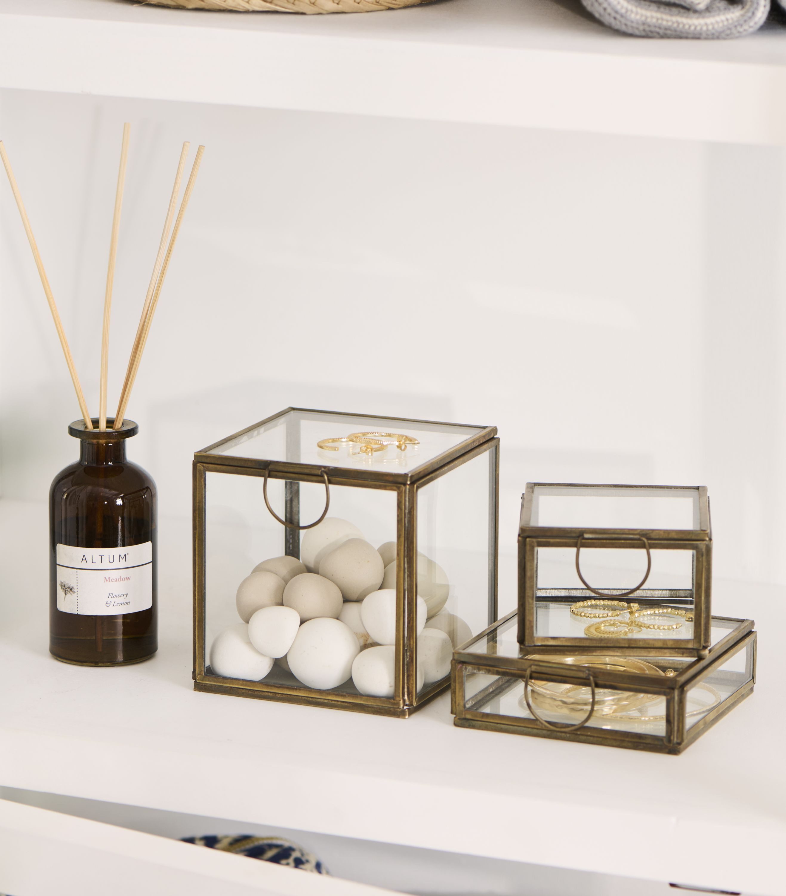 Ib Laursen Aufbewahrungsbox Ib Laursen Glasbox Utensilienbox Glas Schachtel Schatulle Dose