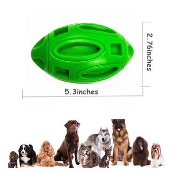 HUNKA Kauspielzeug Kauspielzeug für Hunde, Hundezahnbürstenstangen, Rugby Hundespielzeug, Haustierspielzeug, interaktives Spielzeug für Hunde im Freien
