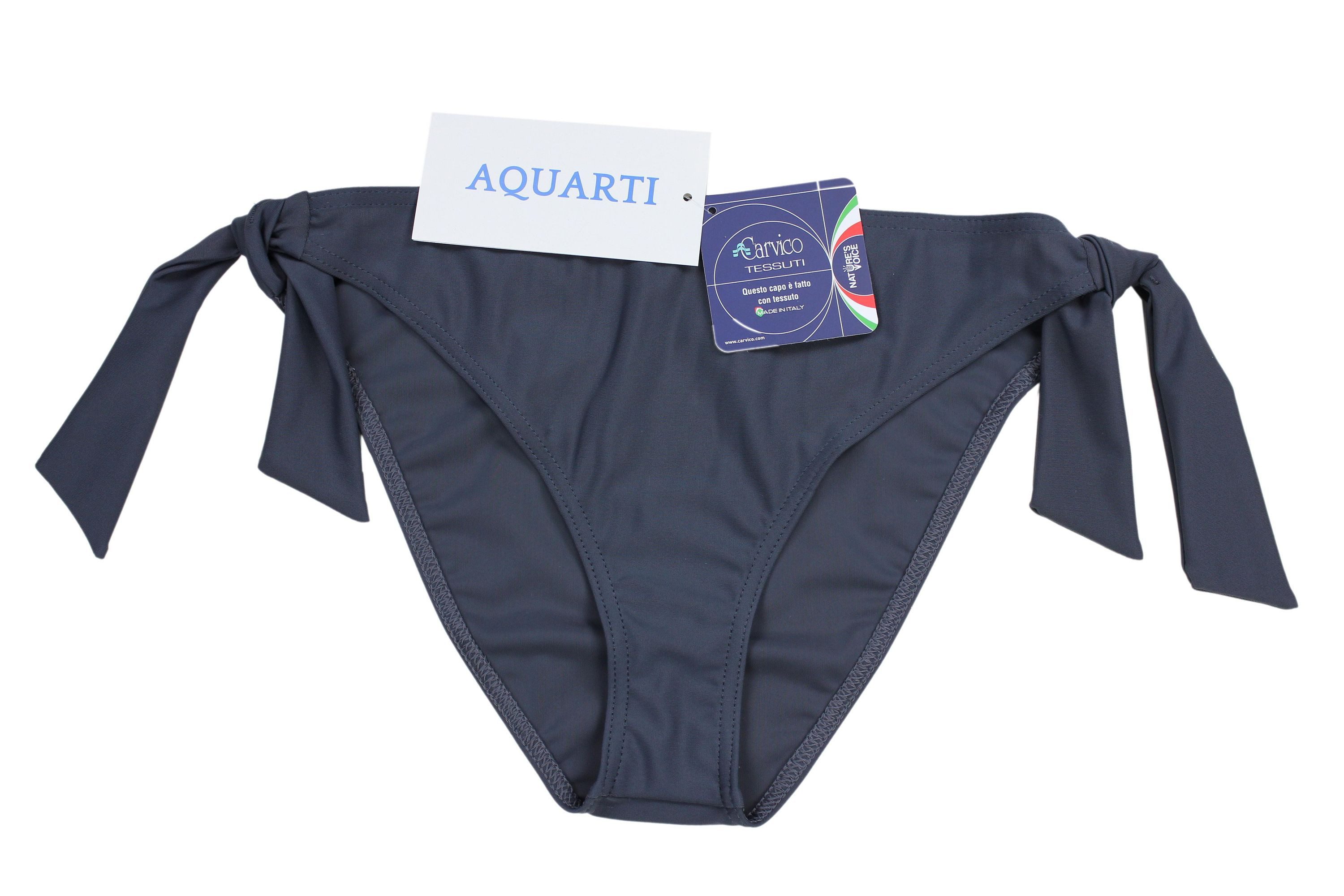 Aquarti Bikini-Hose Damen Bikinihose seitlich zum Binden Hüftslip in schönen Unifarben – Bild 4 von 5