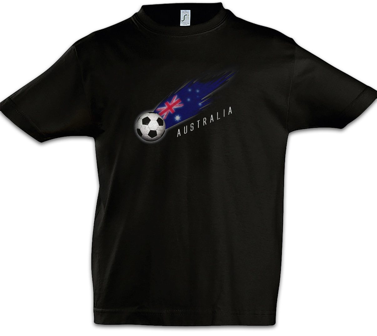 Urban Backwoods Print-Shirt Australia Football Comet I Kinder T-Shirt Australien Australische (1-tlg) Fahne Australisch Australian Fußball