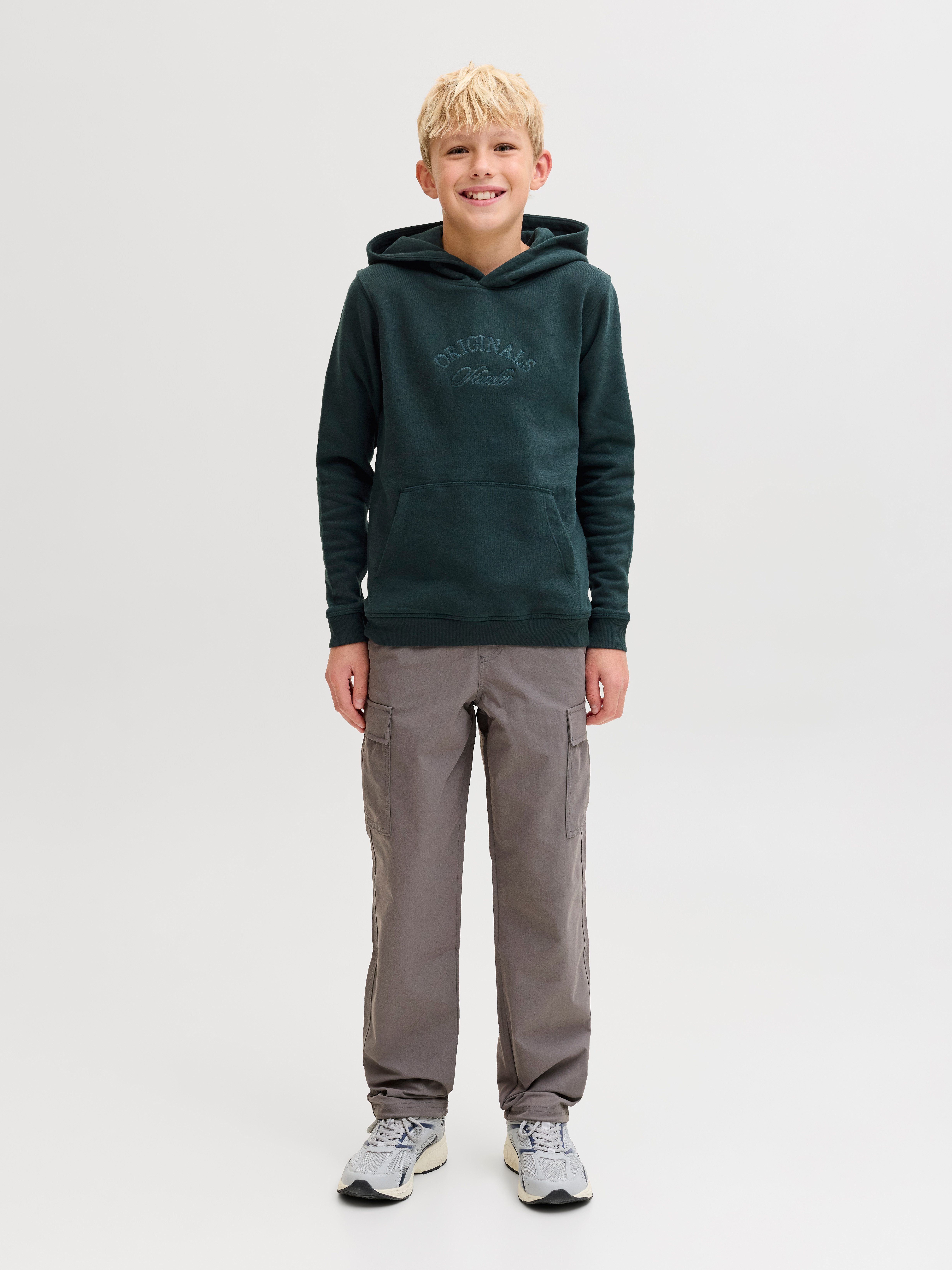 Jack & Jones Junior Kapuzensweatshirt JORBLEECKER BRANDING SWEAT HOOD BF JNR – Bild 5 von 5