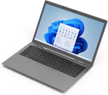 Shinobee difinity FullHD HDMI, BT, USB 3.0, WLAN, Windows 11 Prof. 64 Notebook (Intel Celeron N4120, 512 GB SSD, Kraftvoller Begleiter für Arbeit und Freizeit)