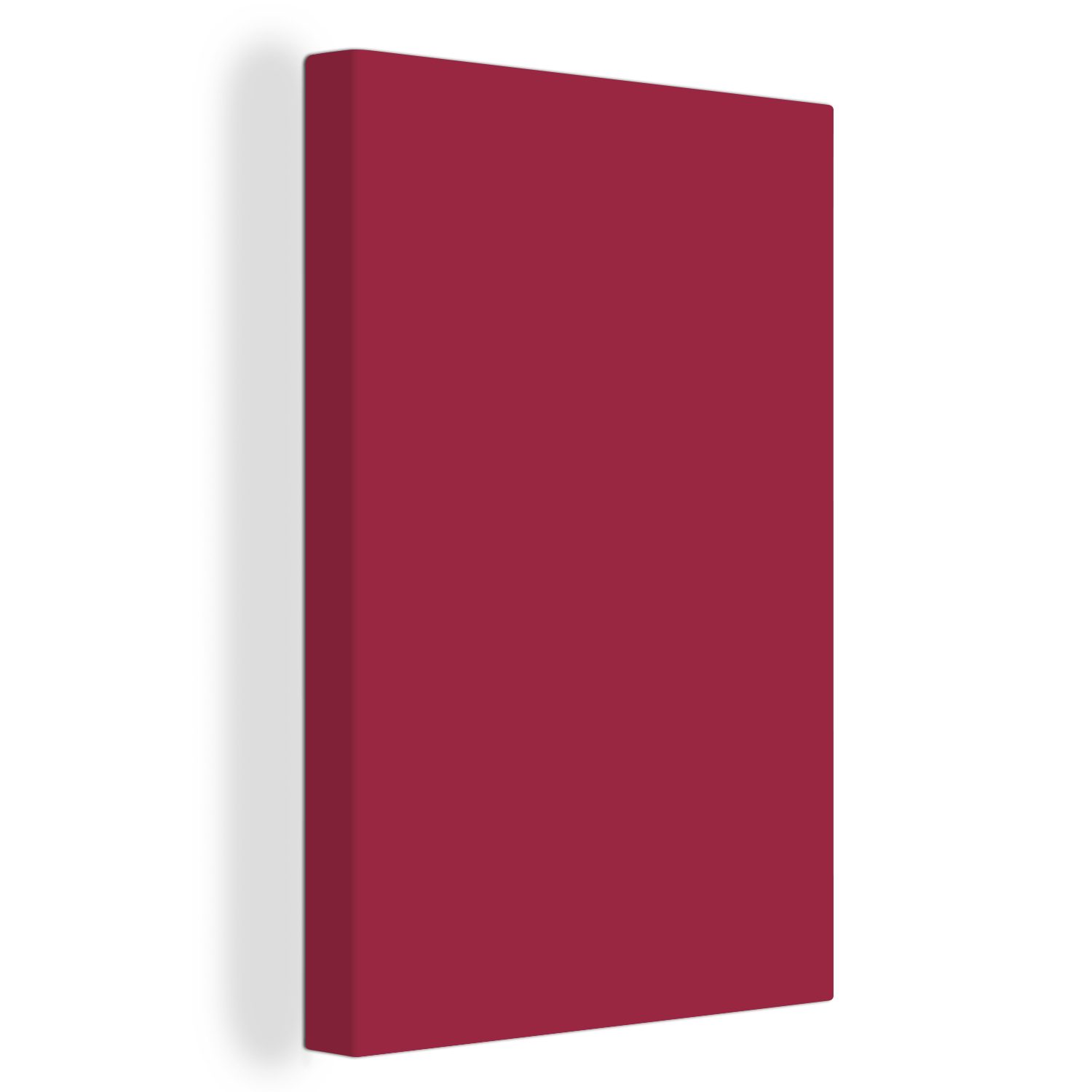 OneMillionCanvasses® Leinwandbild Rot - Einfarbig, Fotodruck günstig online kaufen