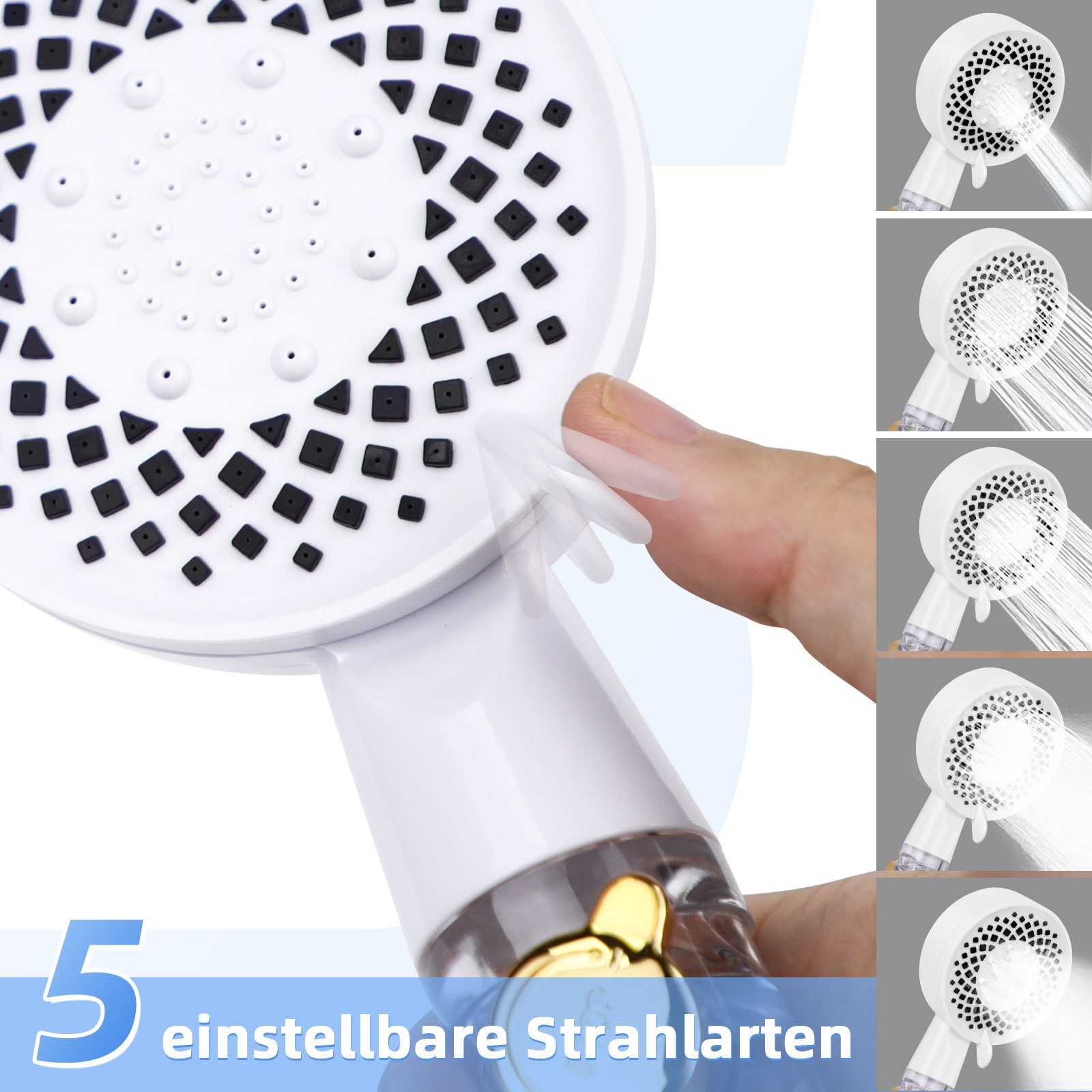 ZMH Handbrause mit 1,5 m Schlauch günstig online kaufen