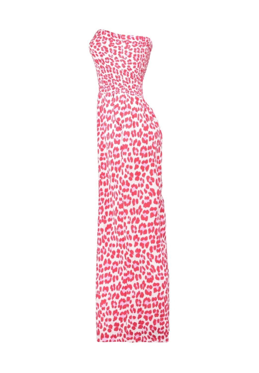HaILY’S Jumpsuit Haily`s Gesmokter Bandeau-Jumpsuit Leo günstig online kaufen