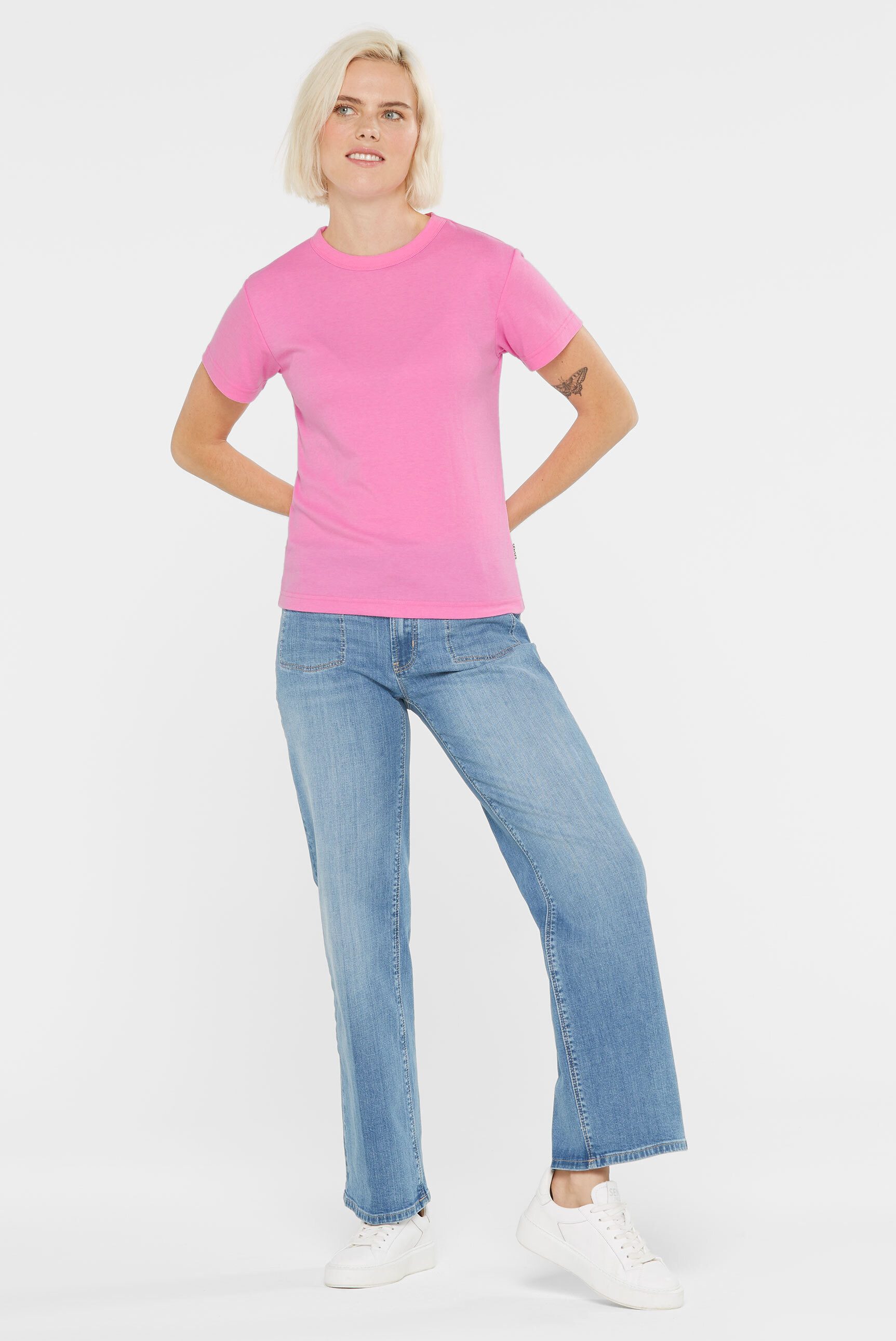 SENSES.THE LABEL Rundhalsshirt aus Baumwolle