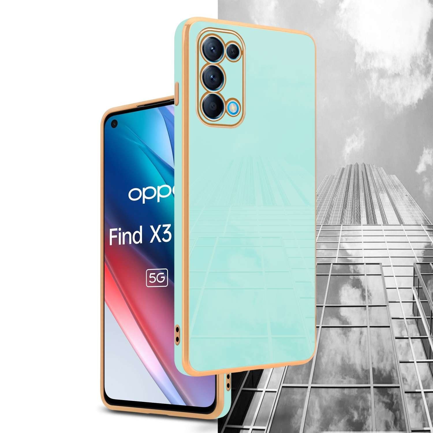 Cadorabo Handyhülle für Oppo FIND X3 LITE Hülle Oppo FIND X3 LITE, Schutzhülle - TPU Silikon Hülle - mit Kameraschutz