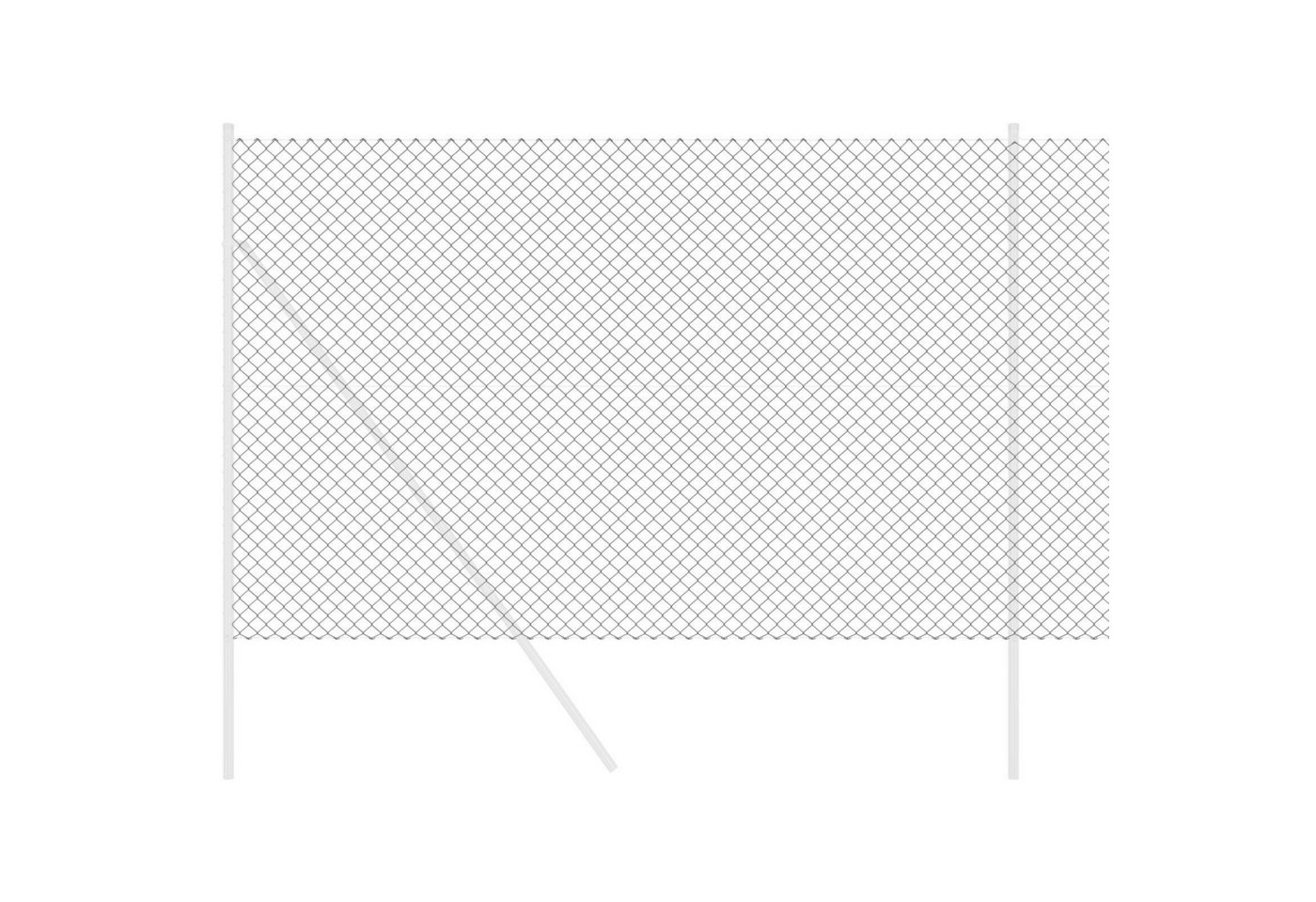 Thumbnail - vidaXL Gartenzaun Drahtzaun Grau 1,6x10 m Stahl