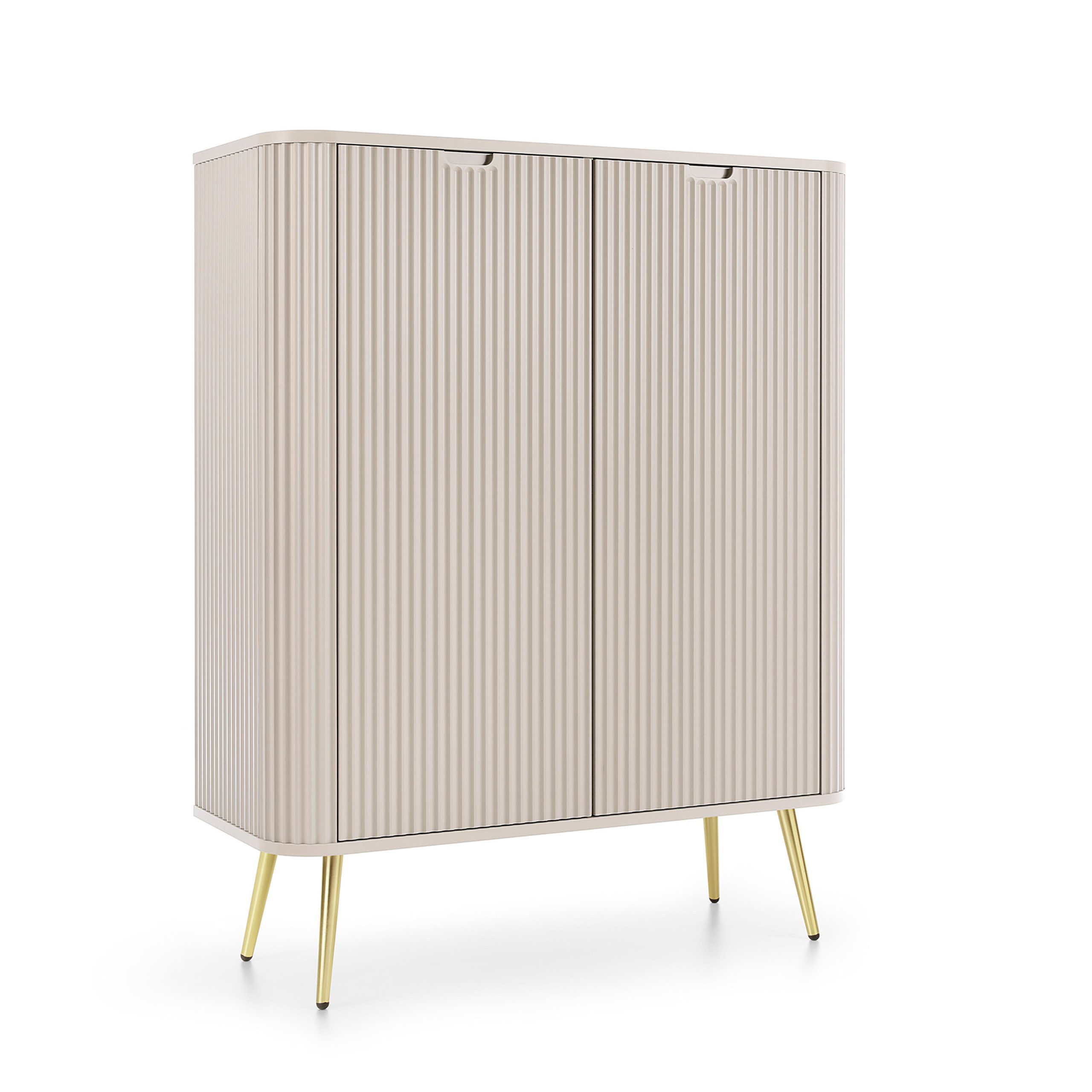 Masseno Kommode ZENZERO 103 cm Sideboard mit 2 Türen Kaschmir