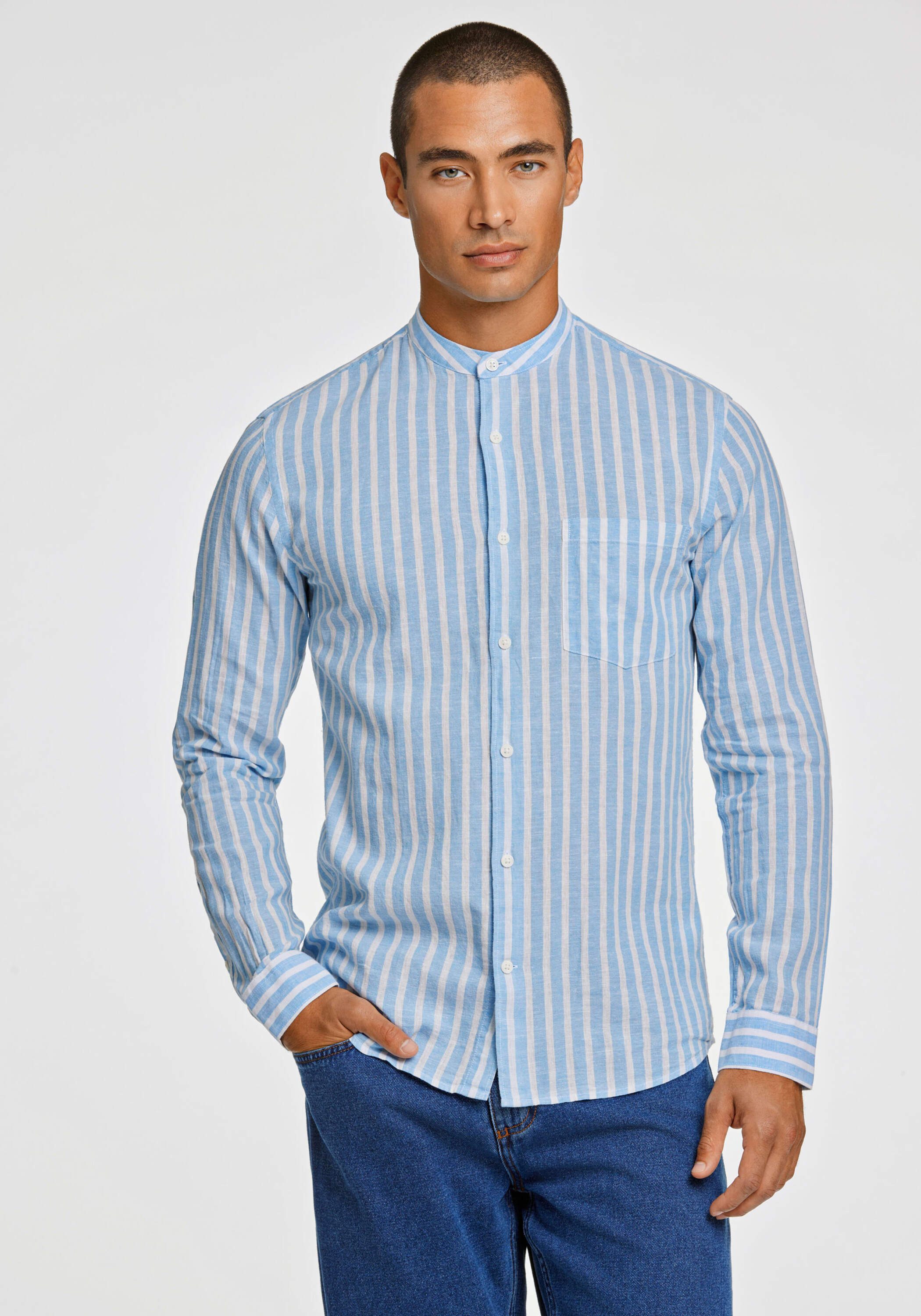 Leinenhemd Leinenhemd (Langarm) Slim Fit
