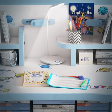 NUODWELL Kinderschreibtisch Schreibtisch und Stuhl-Set für Kinder, mit Schubladen und Aufbewahrung