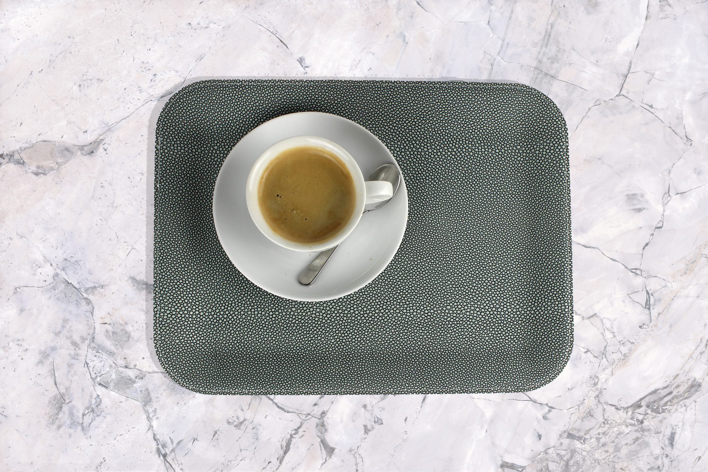 Signature Home Collection Tablett Tablett flach Rochenhaut Kunstleder Serviertablett, Kunstleder, (1x Tablett rechteckig Kunstleder), Tablett in Rochenhaut Kunstleder: pflegeleicht & abwischbar