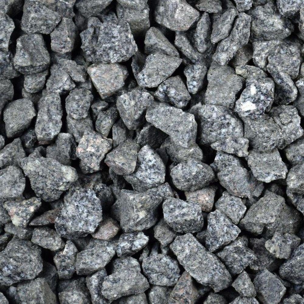 Zierkies Kieselsteine Garten Zierkies Granit 25kg Grau Aquarium Kies Weg Splitt