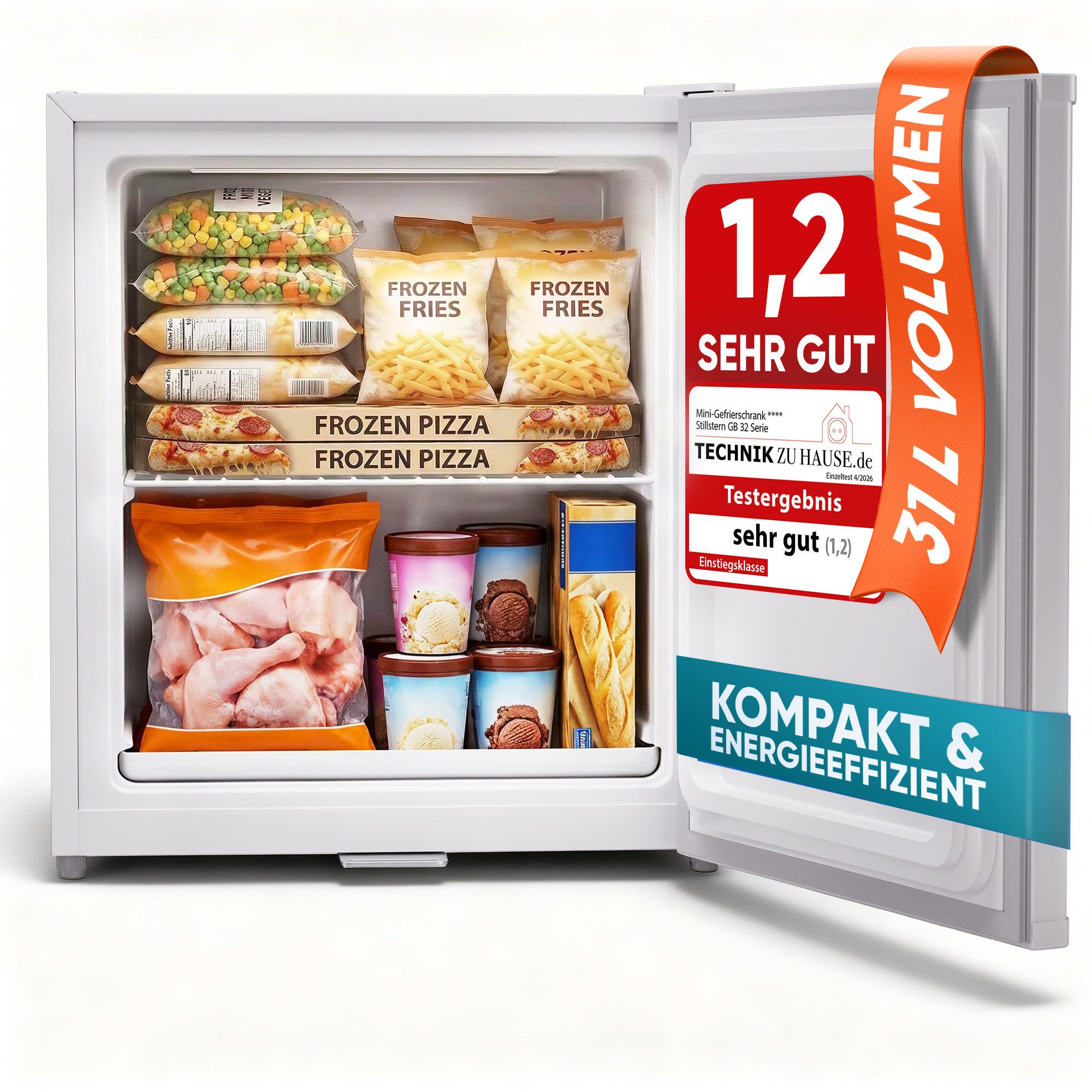Stillstern Gefrierschrank GB 32.1, 51 cm hoch, 47 cm breit, 4 Sterne Technologie