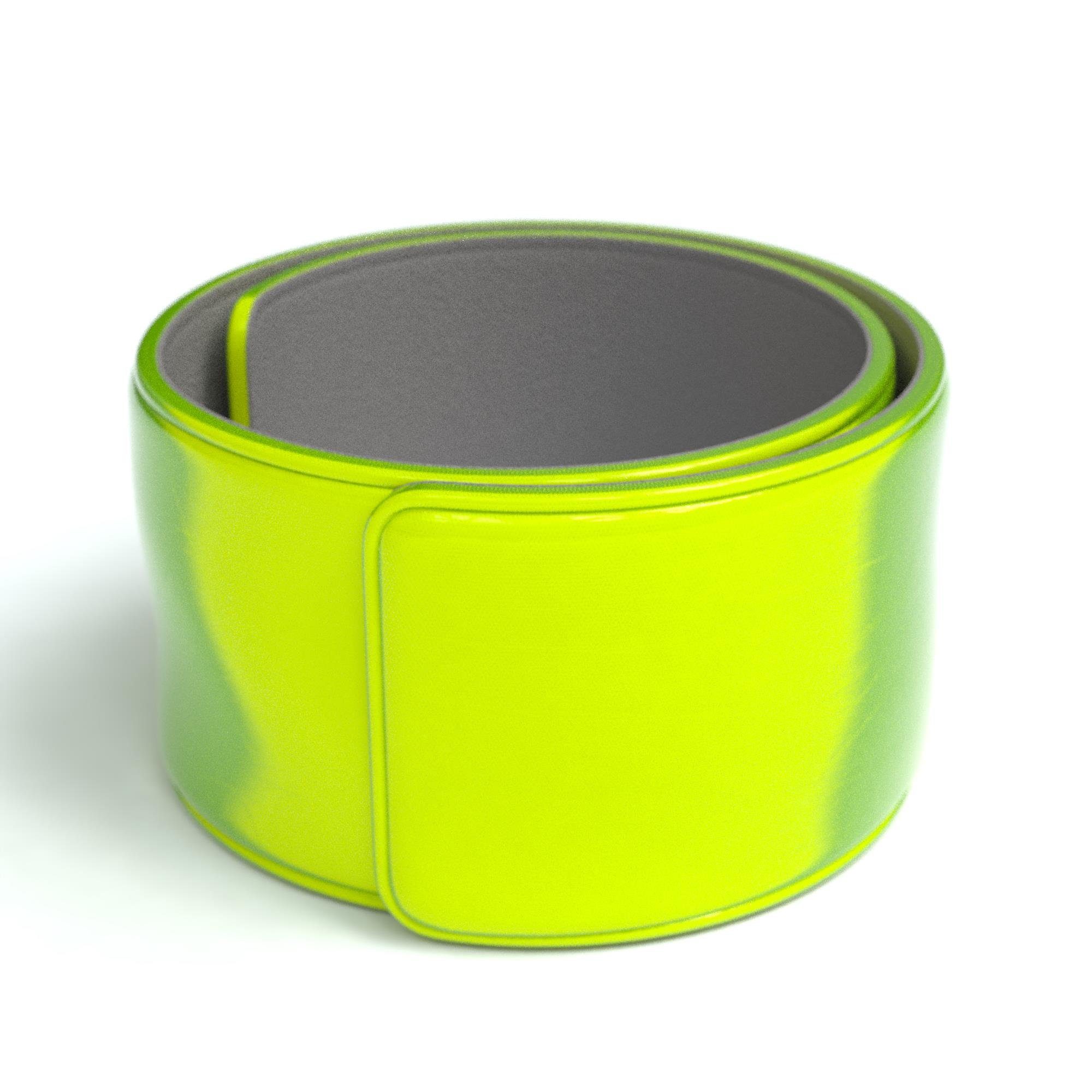 EAZY CASE Fahrradreflektor 6er Set Schnapp-Leuchtarmbänder, Sichtbarkeit im Straßenverkehr Schnapparmband Reflektorbänder Gelb