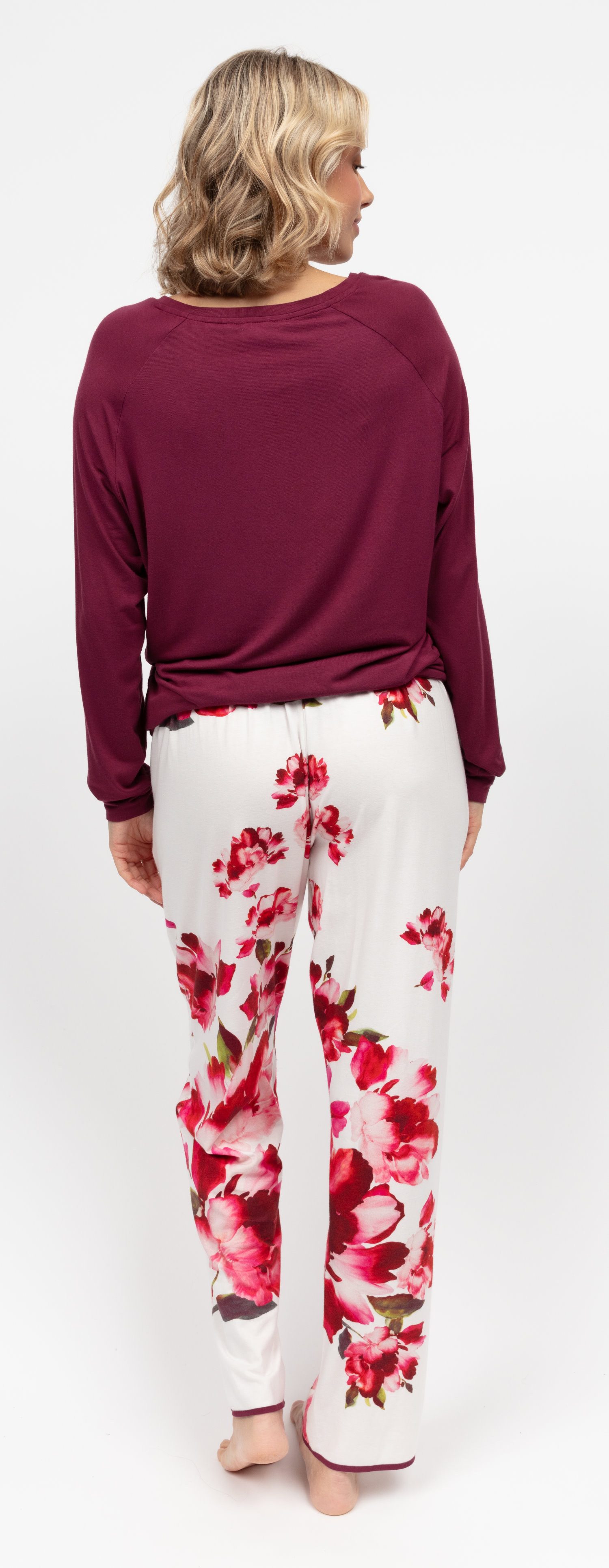 Cyberjammies Pyjamahose Damen Pyjamahose mit Blumen (1-tlg) Edles Design