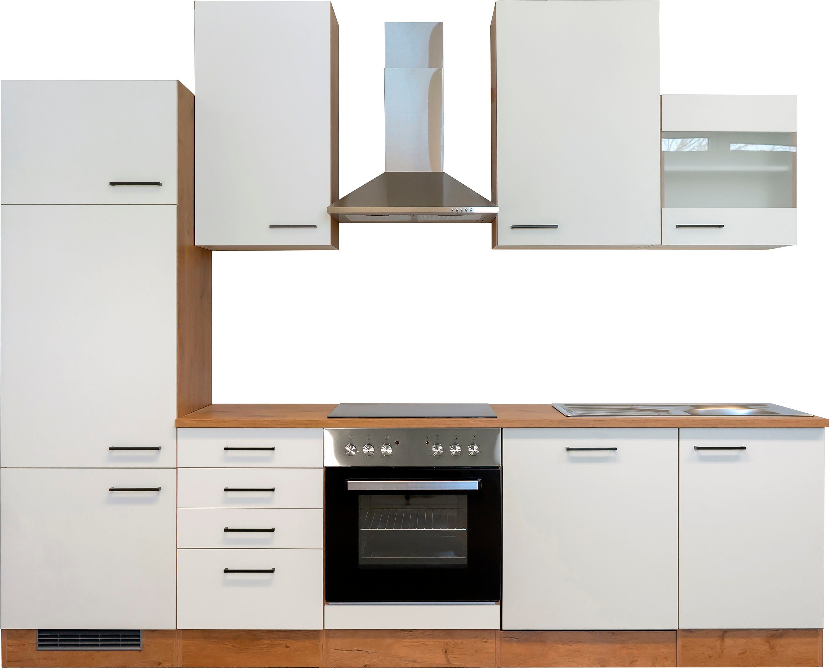 Flex-Well Küchenzeile Vintea, mit E-Geräten, Gesamtbreite 280 cm