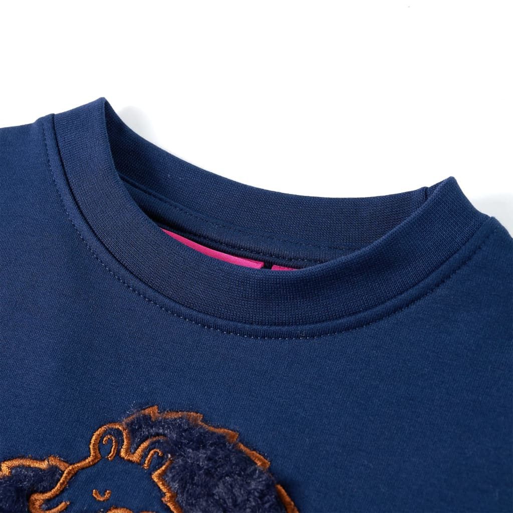 vidaXL Sweatshirt Kinder-Sweatshirt Marineblau 116